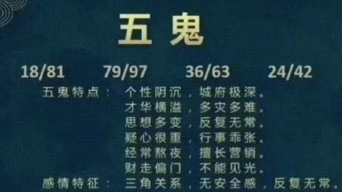 五鬼磁场思维机敏过人,头脑灵活善于谋划